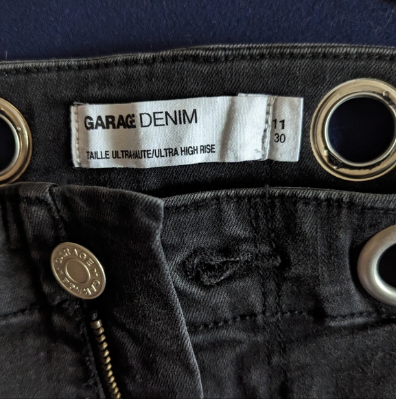 Eyelet black jeans - Picture 2 of 2